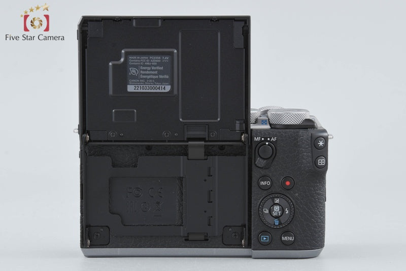 "Count 1,000" Canon EOS M6 Mark II Silver 32.5 MP EF-M 15-45 IS STM Lens