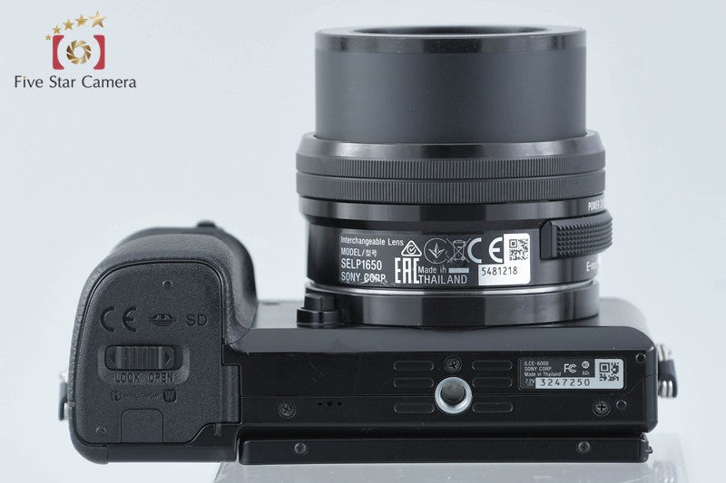 Sony Alpha α6000 ILCE-6000 Black 24.3 MP 16-50 Lens [Multiple Languages]