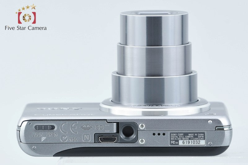SONY Cyber-shot DSC-WX100 Silver 18.2 MP Digital Camera [Multiple Languages]