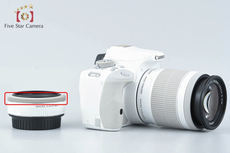 Canon EOS Kiss X7 / Rebel SL1 / 100D White 18.0 MP 18-55 40 Lenses