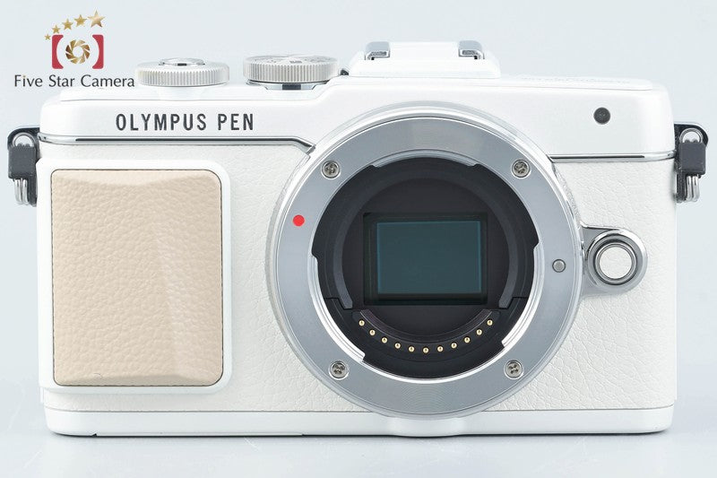 "Count 673" Olympus PEN Lite E-PL7 White 16.1 MP EZ 14-42 40-150 Lenses w/ Box