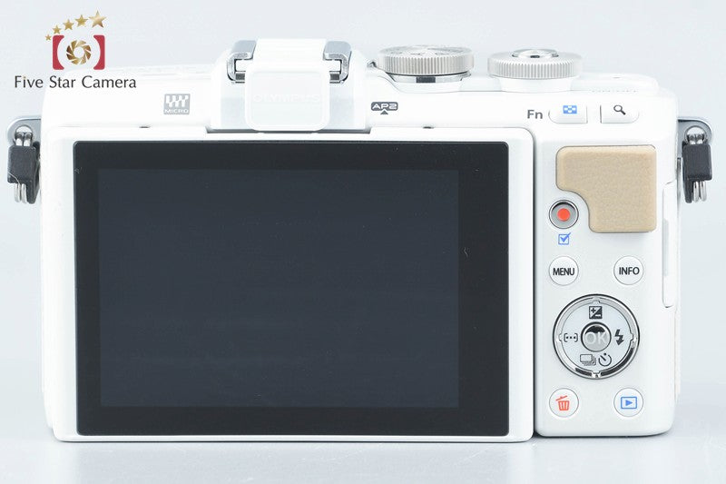 "Count 673" Olympus PEN Lite E-PL7 White 16.1 MP EZ 14-42 40-150 Lenses w/ Box