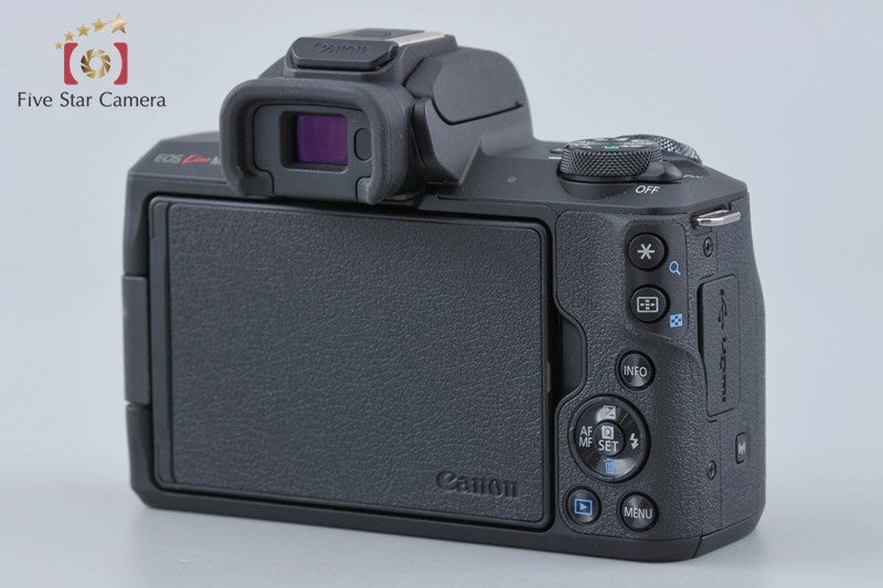 Canon EOS Kiss M / M50 Black 24.0 MP 15-45 IS STM Lens w/ Box