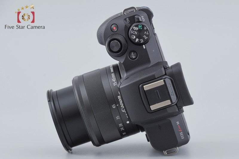 Canon EOS Kiss M / M50 Black 24.0 MP 15-45 IS STM Lens w/ Box
