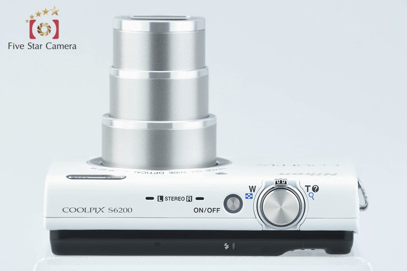 Nikon COOLPIX S6200 Natural White 16.0 MP Digital Camera w/ Box