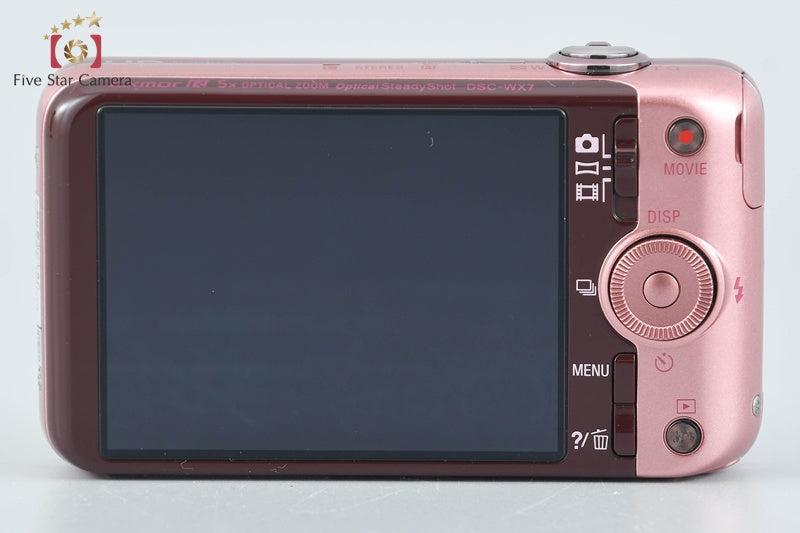 Sony Cyber-shot DSC-WX7 Pink 16.2 MP Digital Camera [Japanese Language Only]