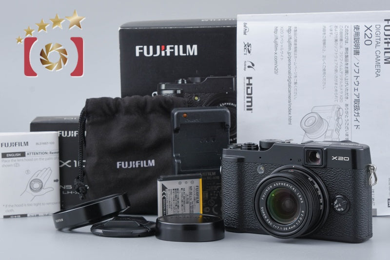 Fujifilm X20 Black 12.0 MP Digital Camera w/ Box