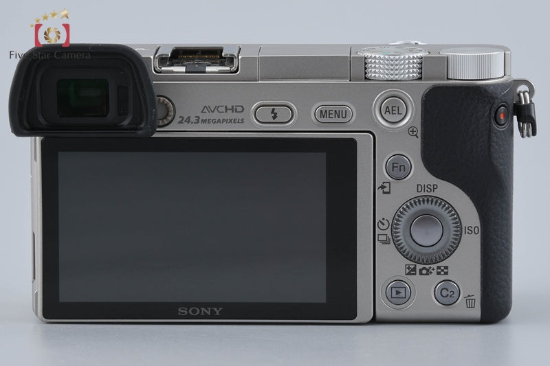 Sony Alpha α6000 ILCE-6000 Silver 24.3 MP 16-50 Lens [Multiple Languages]