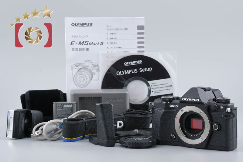 "Count 4,083" Olympus OM-D E-M5 Mark II Black 16.1MP Digital Mirrorless Camera