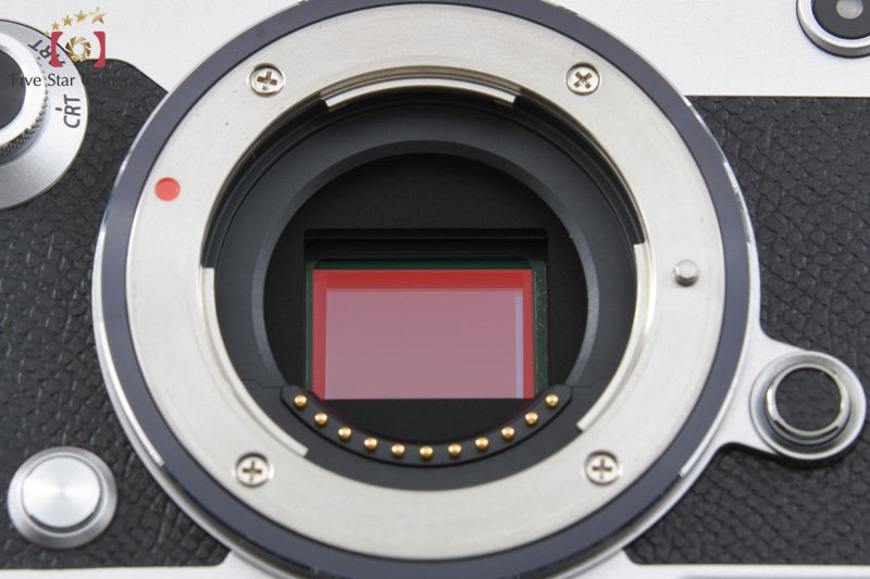 "Count 383" Olympus PEN-F Silver 20.3 MP Digital Mirrorless Camera Body w/ Box