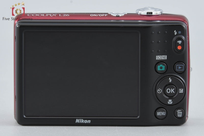 Nikon COOLPIX L26 Red 16.1 MP Digital Camera