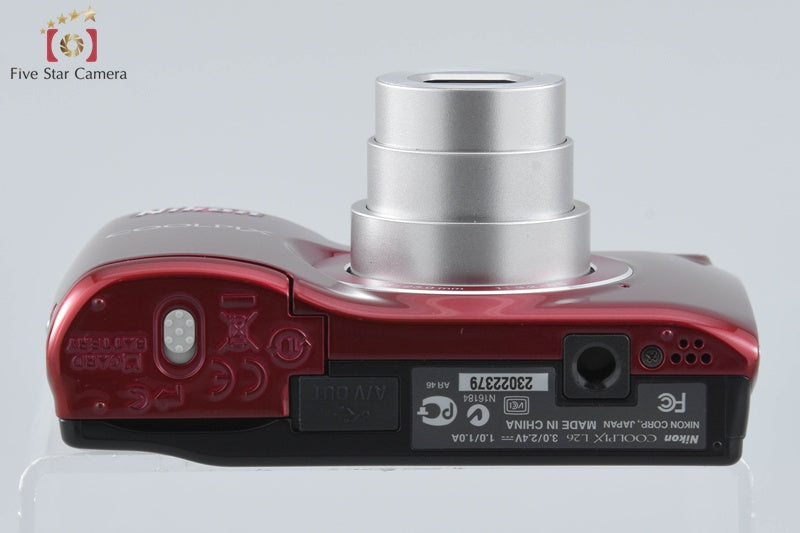 Nikon COOLPIX L26 Red 16.1 MP Digital Camera