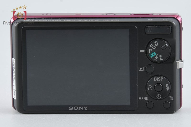 Sony Cyber-Shot DSC-W380 Red 14.1 MP Digital Camera [Japanese Language Only]