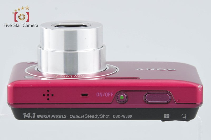 Sony Cyber-Shot DSC-W380 Red 14.1 MP Digital Camera [Japanese Language Only]