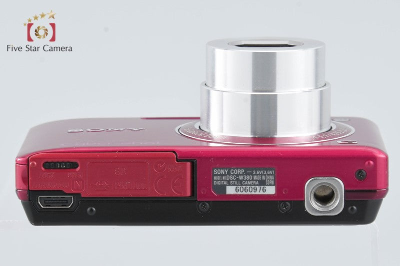 Sony Cyber-Shot DSC-W380 Red 14.1 MP Digital Camera [Japanese Language Only]