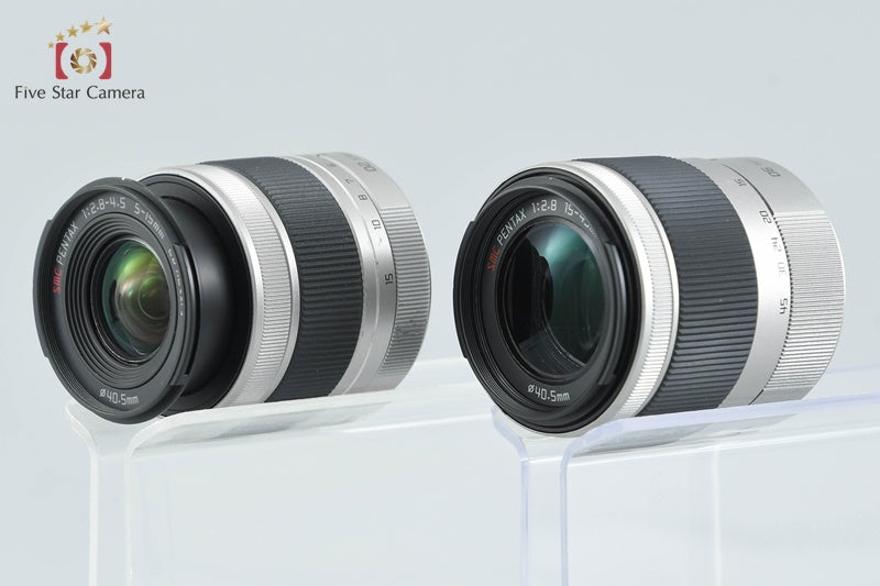 "Shutter count 589" PENTAX Q10 Red 12.4 MP Digital Camera 5-15 15-45 Lenses