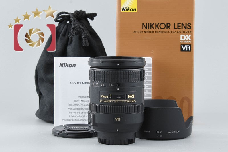 Nikon AF-S DX NIKKOR 18-200mm f/3.5-5.6 G II ED VR w/ Box