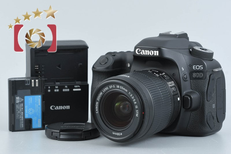 Canon EOS 80D 24.2 MP Digital SLR Camera EF-S 18-55 IS STM Lens