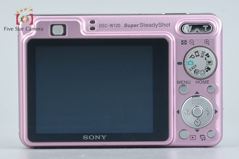 SONY Cyber-Shot DSC-W120 Pink 7.2 MP Digital Camera [Japanese Language Only]