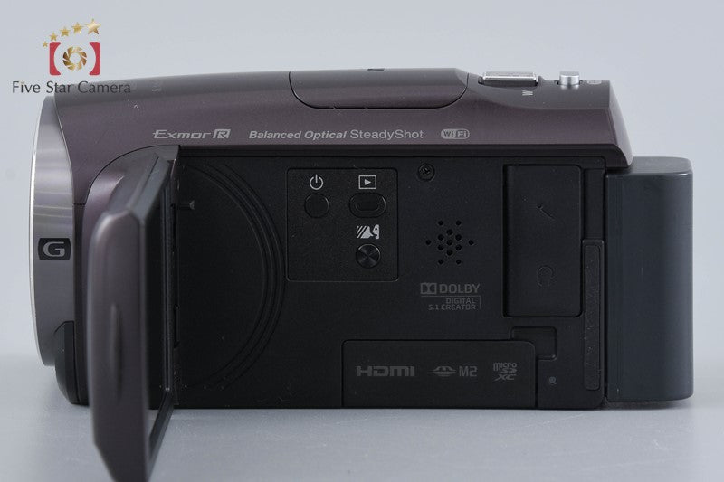 Sony Handycam HDR-CX670 Bordeaux Brown Digital HD Camcorder [Multiple Languages]