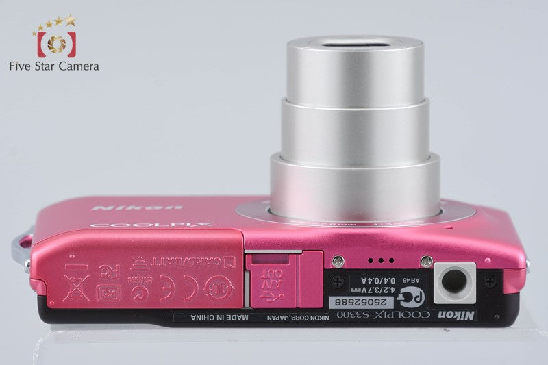 Nikon COOLPIX S3300 Strawberry Pink 16.0 MP Digital Camera