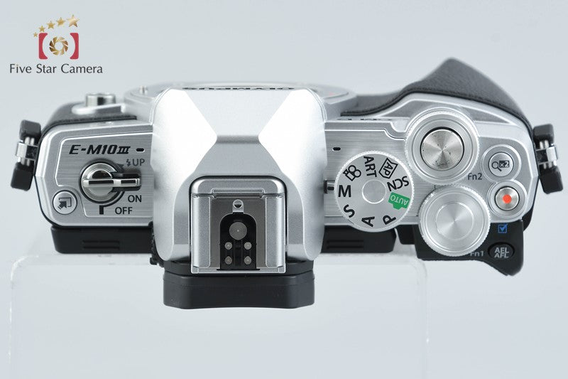 "Count 889" Olympus OM-D E-M10 Mark III Silver 16.1 MP Digital Mirrorless Camera