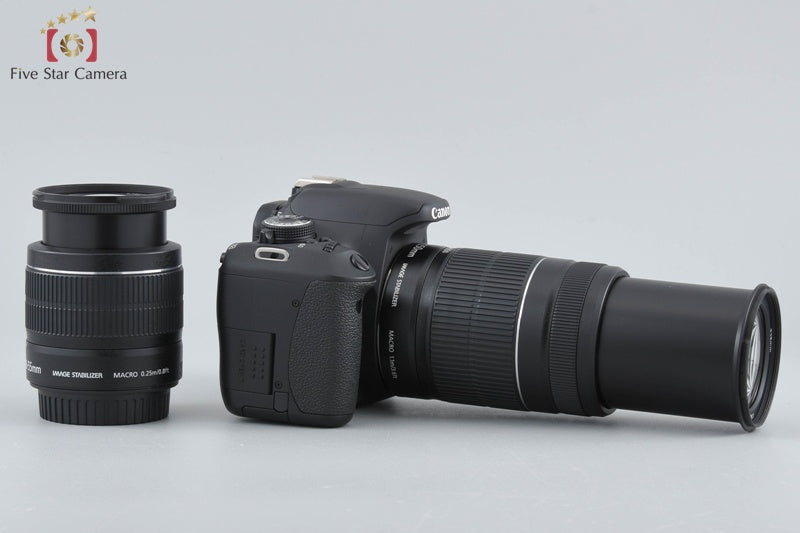 "Count 1,614" Canon EOS Kiss X5 / Rebel T3i / 600D 18.0 MP 18-55 55-250 Lenses