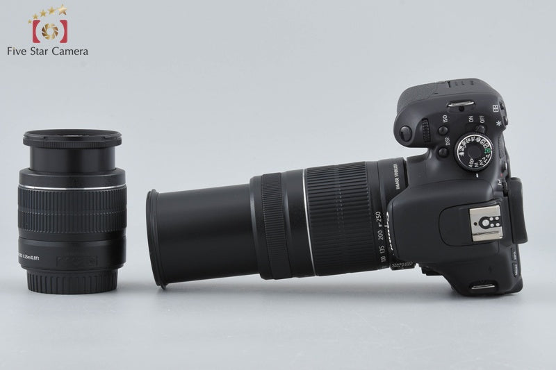 "Count 1,614" Canon EOS Kiss X5 / Rebel T3i / 600D 18.0 MP 18-55 55-250 Lenses