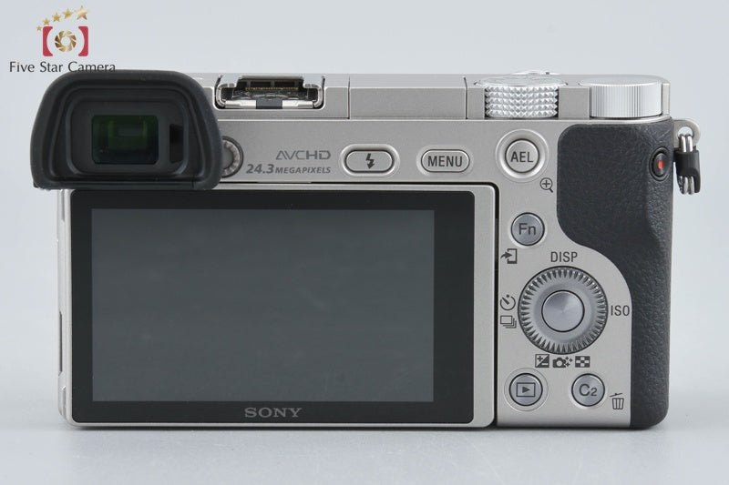 Sony α6000 ILCE-6000 Silver 24.3MP 16-50 55-210 Lenses [Multiple Languages]