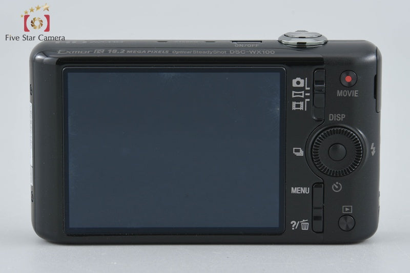 SONY Cyber-shot DSC-WX100 Black 18.2 MP Digital Camera [Multiple Languages]