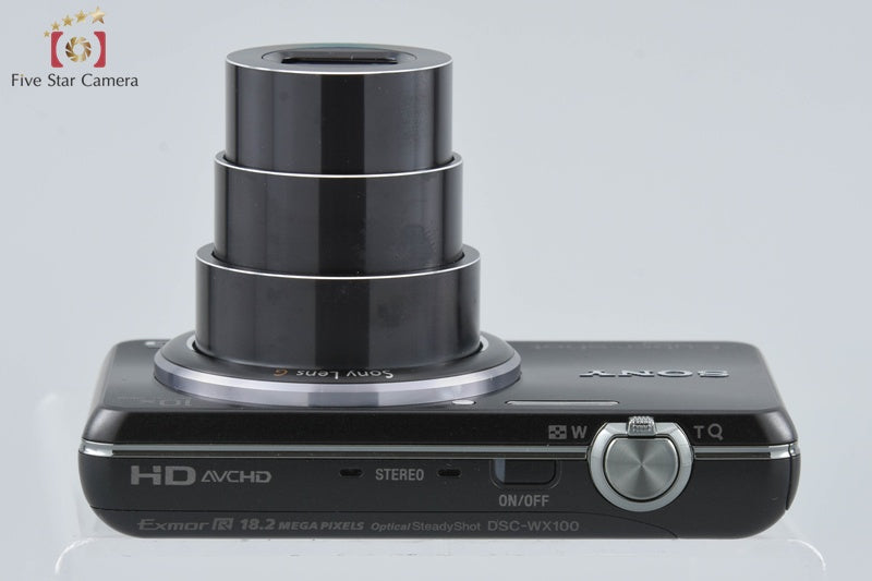 SONY Cyber-shot DSC-WX100 Black 18.2 MP Digital Camera [Multiple Languages]