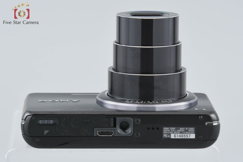 SONY Cyber-shot DSC-WX100 Black 18.2 MP Digital Camera [Multiple Languages]