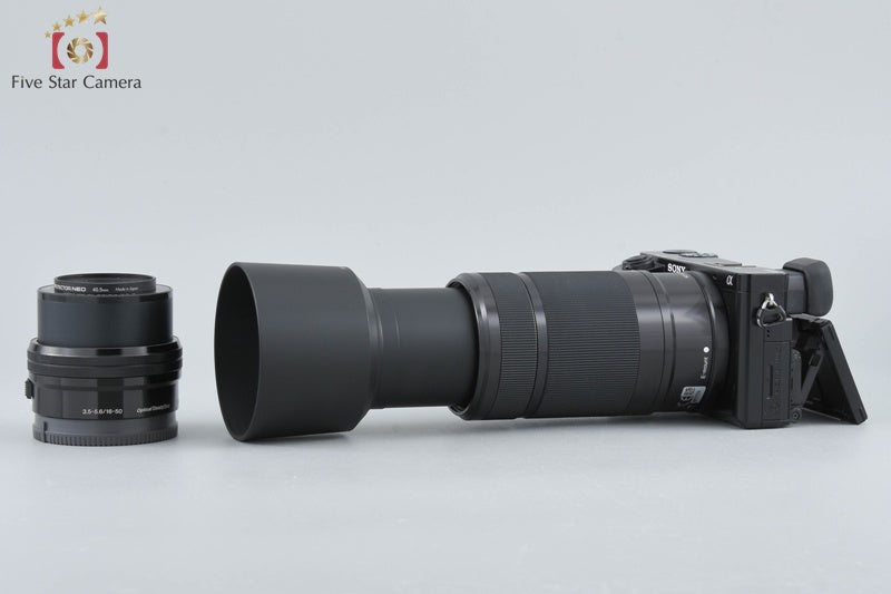 Sony α6100 ILCE-6100 Black 24.2 MP 16-50 55-210 Lenses [Japanese Language Only]