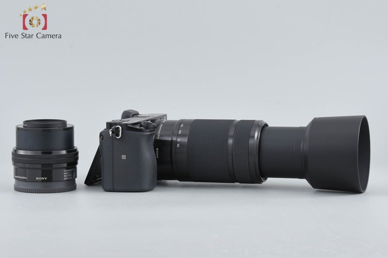 Sony α6100 ILCE-6100 Black 24.2 MP 16-50 55-210 Lenses [Japanese Language Only]