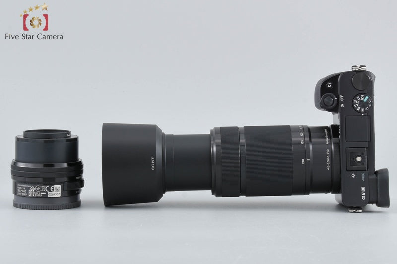 Sony α6100 ILCE-6100 Black 24.2 MP 16-50 55-210 Lenses [Japanese Language Only]