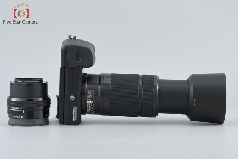 Sony α6100 ILCE-6100 Black 24.2 MP 16-50 55-210 Lenses [Japanese Language Only]