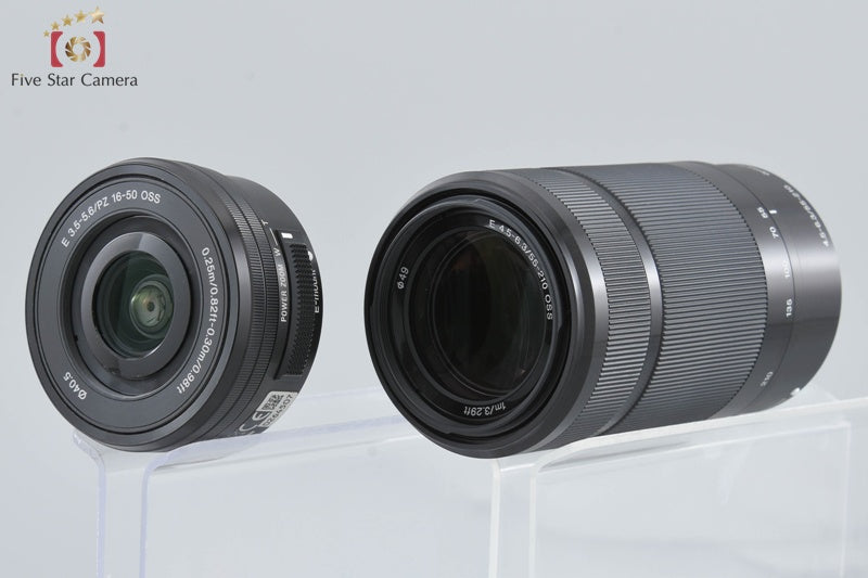 Sony α6100 ILCE-6100 Black 24.2 MP 16-50 55-210 Lenses [Japanese Language Only]