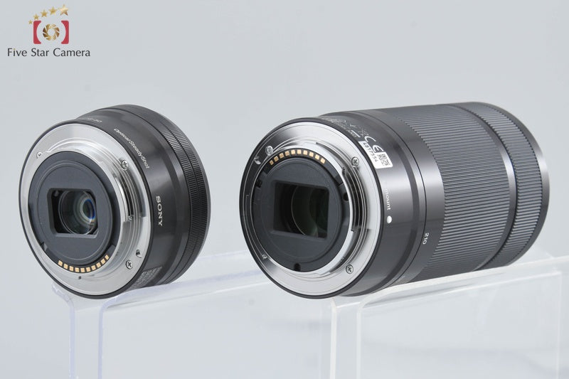 Sony α6100 ILCE-6100 Black 24.2 MP 16-50 55-210 Lenses [Japanese Language Only]