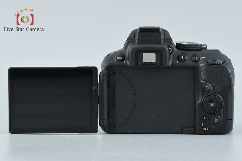 Nikon D5300 Black 24.2 MP DSLR Camera AF-P 18-55 70-300 VR Lenses w/ Box