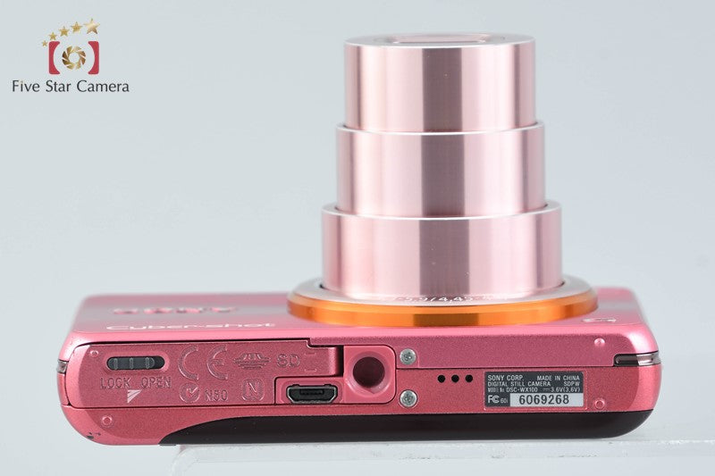 SONY Cyber-shot DSC-WX100 Pink 18.2 MP Digital Camera [Multiple Languages]
