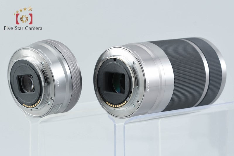 Sony α5100 ILCE-5100 White 24.3 MP 16-50 55-210 Lenses [Multiple Languages]
