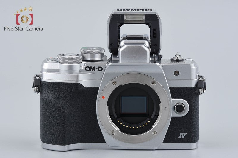 "Count 2,962" Olympus OM-D E-M10 Mark IV Silver 20.3MP Digital Mirrorless Camera
