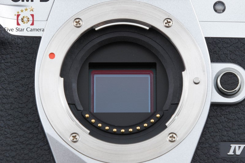 "Count 2,962" Olympus OM-D E-M10 Mark IV Silver 20.3MP Digital Mirrorless Camera