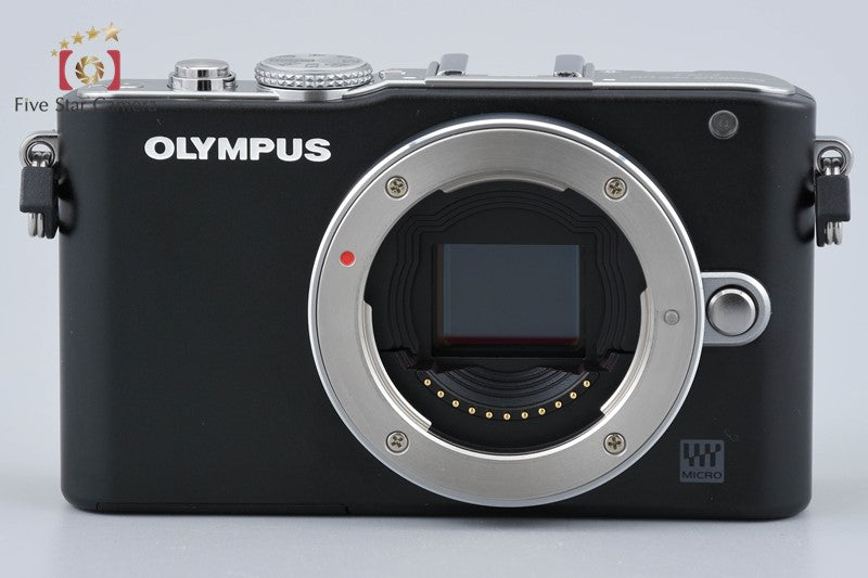 "Shutter count 2,479" Olympus PEN Lite E-PL3 Black 12.3 MP 14-42 EZ Lens