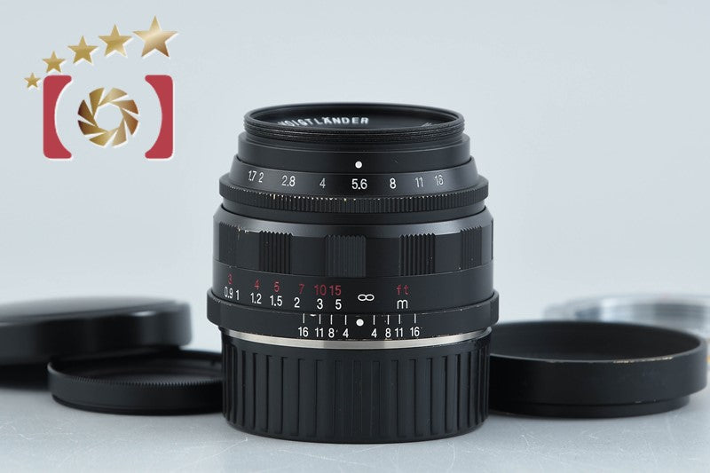 Voigtlander ULTRON 35mm f/1.7 Aspherical Black L39 LTM Leica Thread Mount