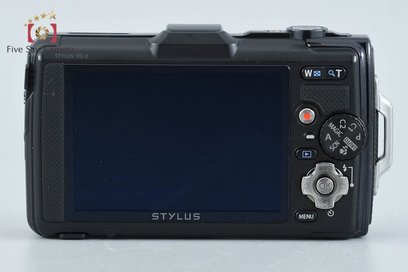 "Shutter count 2,185" Olympus STYLUS TG-2 Tough Black 12.0 MP Digital Camera