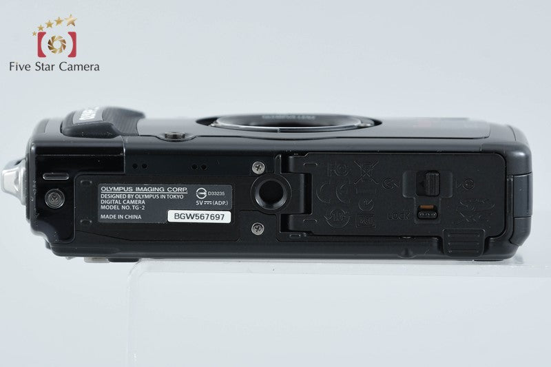 "Shutter count 2,185" Olympus STYLUS TG-2 Tough Black 12.0 MP Digital Camera