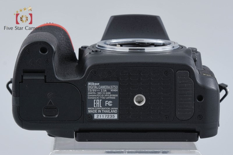 "Shutter count 5,317" Nikon D750 24.3 MP Full Frame Digital SLR Camera Body