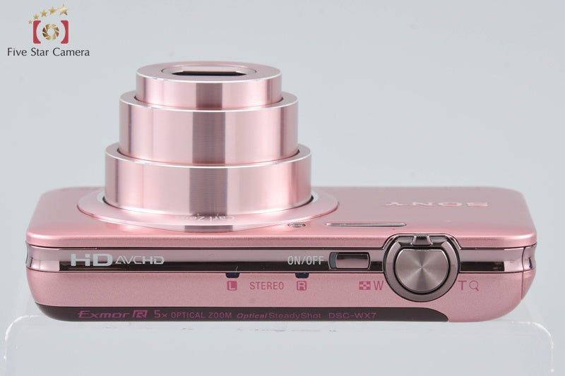 Sony Cyber-shot DSC-WX7 Pink 16.2 MP Digital Camera [Japanese Language Only]