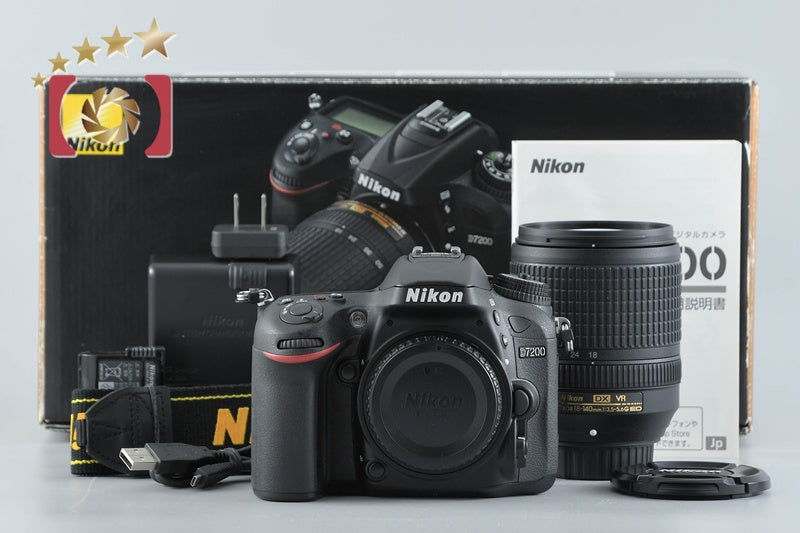 "Shutter count 295" Nikon D7200 24.2 MP DSLR 18-140 VR Lens w/ Box